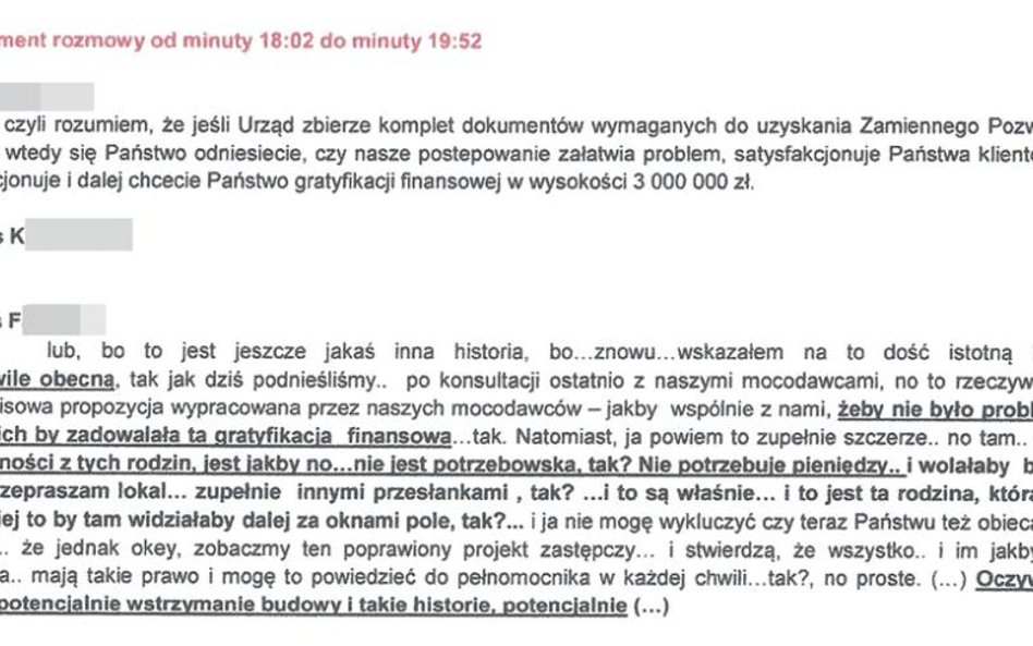 Zapis rozmowy: "jednej z rodzin nie wystarczą pieniądze, potrzebuje lokalu"