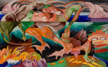 Topielice, 1921, Olej na płótnie, 56,5 x 90 cm, z k olekcji Muzeum Narodowego w Krakowie