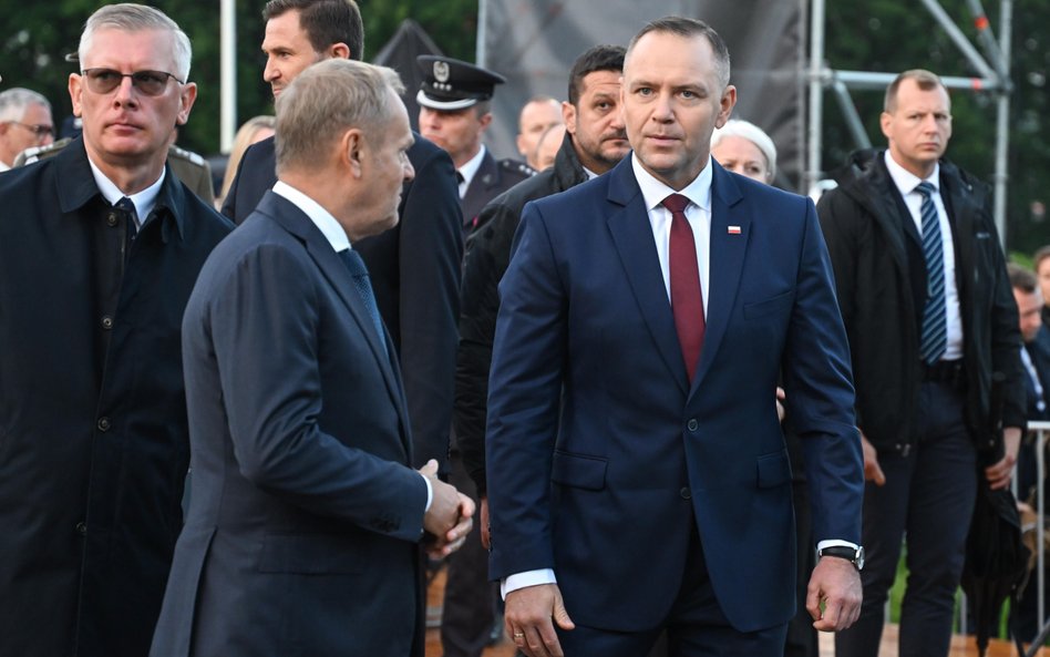 Donald Tusk i Karol Nawrocki