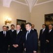 Spotkanie z Prezydentem A Kwaśniewskim. Od lewej stoją: prof. Y. Bersheda, ambasador Ukrainy w Polsc
