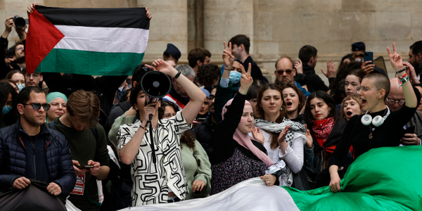 Protesty w Paryżu. Chodzi o wojnę w Gazie