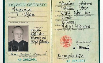 Dowód osobisty Prymasa (w zbiorach Muzeum Jana Pawła II i Prymasa Wyszyńskiego)