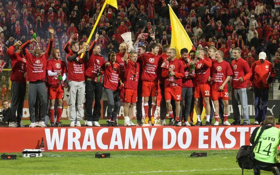 Piłkarze Widzewa Łódź wracają do ekstraklasy
