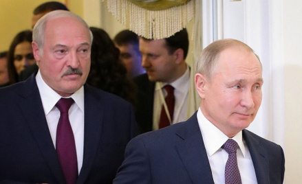 Prezydenci Białorusi i Rosji - Aleksander Łukaszenko i Władimir Putin