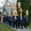 Procesja wychodząca z kostomłockiej cerkwi w Święto Jordanu. Od 1998 r. ma ona status Sanktuarium Un