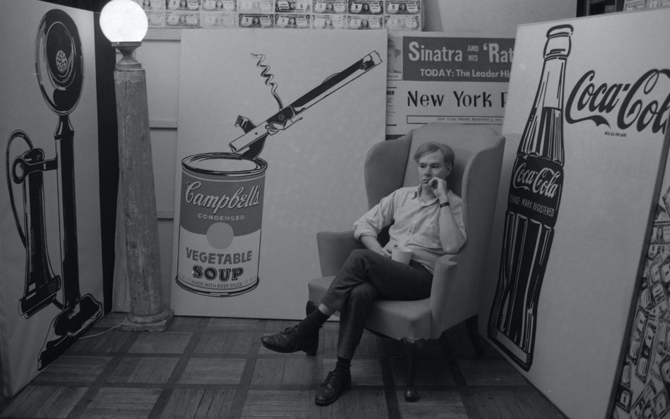 Andy Warhol w swojej nowojorskiej pracowni.