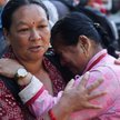 Kobiety, których domy zostały zniszczone w wyniku gwałtownych powodzi. Nuwakot, Nepal, 28 sierpnia 2
