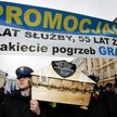 Luty 2009, protest służb mundurowych w Krakowie