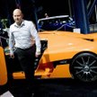 Christian Koenigsegg (założyciel spółki, która przejęła Saaba) podczas pokazu w szwedzkim Goteborgu 