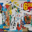 Jean-Michel Basquiat, Andy Warhol, „6.99”, 1985, akryl i olej na płótnie (297 x 410 cm), Nicola Erni