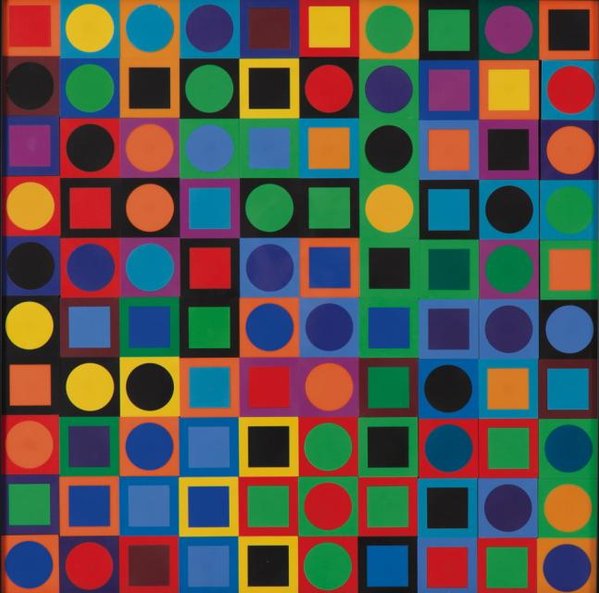 Victor Vasarely jest gwiazdą aukcji grafiki.