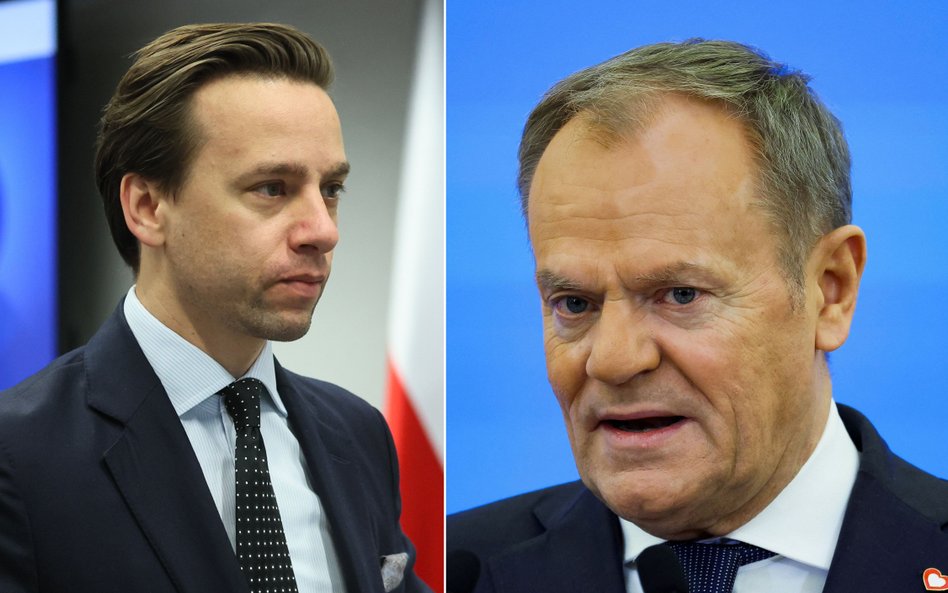 Krzysztof Bosak i Donald Tusk