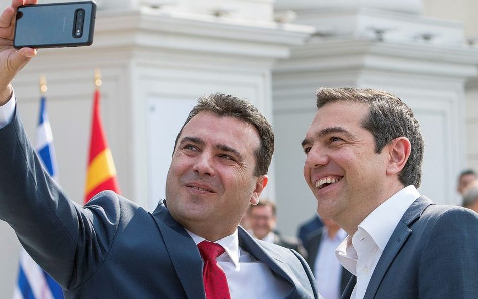 Goran Zaew i Aleksis Tsipras w Skopje