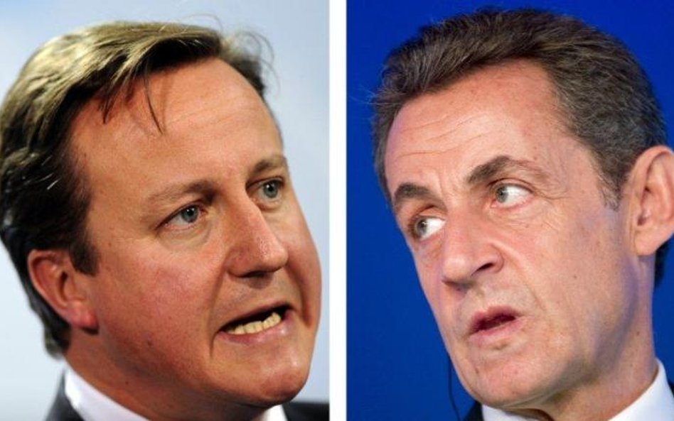 David Cameron (z lewej) i Nicolas Sarkozy