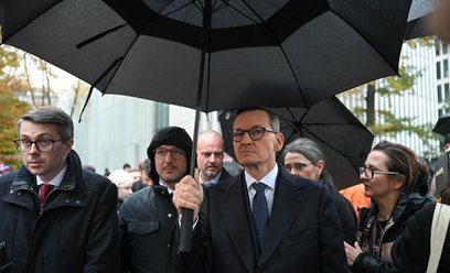 Przewodniczący Rozwój Plus Mateusz Morawiecki, członek komisji rewizyjnej Piotr Muller i europoseł W