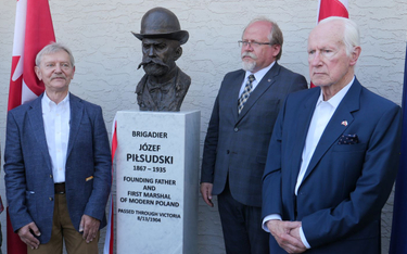 Odsłonięcie pomnika Józefa Piłsudskiego w Kanadzie