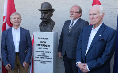 Odsłonięcie pomnika Józefa Piłsudskiego w Kanadzie