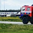 Samolot linii Ryanair na lotnisku w Mińsku