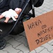 Manifestacja w trakcie konferencji ministra zdrowia Adama Niedzielskiego przed Urzędem Gminy Jeżowe