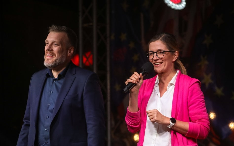 Adrian Zandberg i Magdalena Biejat