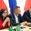 Marek Ast, Anna Maria Żukowska, Krzysztof Paszyk podczas posiedzenia sejmowej Komisji Sprawiedliwośc