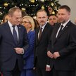 Premier Donald Tusk i ministrowie podczas zaprzysiężenia rządu w Pałacu Prezydenckim