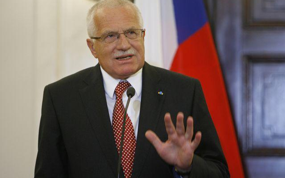 Prezydent Czech Vaclav Klaus