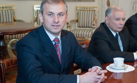 Grzegorz Napieralski i jarosław Kaczyński podczas obrad Rady Bezpieczeństwa Narodowego