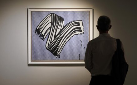 Obraz Roya Lichtensteina "White Brushstroke I"