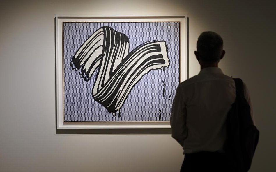 Obraz Roya Lichtensteina "White Brushstroke I"