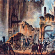 Zdobycie Bastylii 14 lipca 1789 r. (fragment obrazu Jeana-Pierre’a Houëla)
