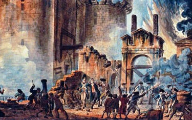Zdobycie Bastylii 14 lipca 1789 r. (fragment obrazu Jeana-Pierre’a Houëla)