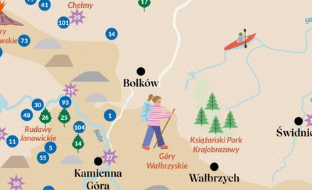 Mapa "Slow travel Dolny Śląsk" pomaga podróżować w duchu slow - w zwolnionym tempie z większa uwagą 