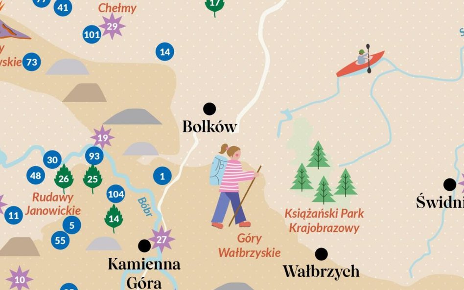 Mapa "Slow travel Dolny Śląsk" pomaga podróżować w duchu slow - w zwolnionym tempie z większa uwagą 