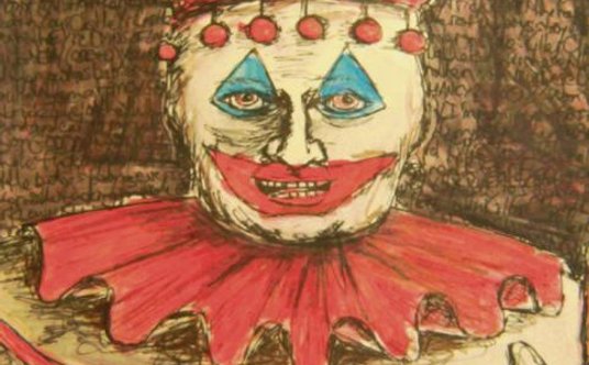 ?Rysunek klauna wykonany ręką mordercy