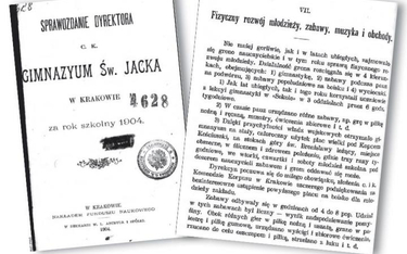 W sprawozdaniu dyrektora C.K. Gimnazjum II św. Jacka w Krakowie z 1904 roku można przeczytać o dużym