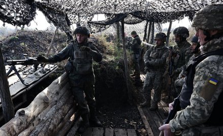 Ukraińscy żołnierze na froncie w rejonie Zaporoża