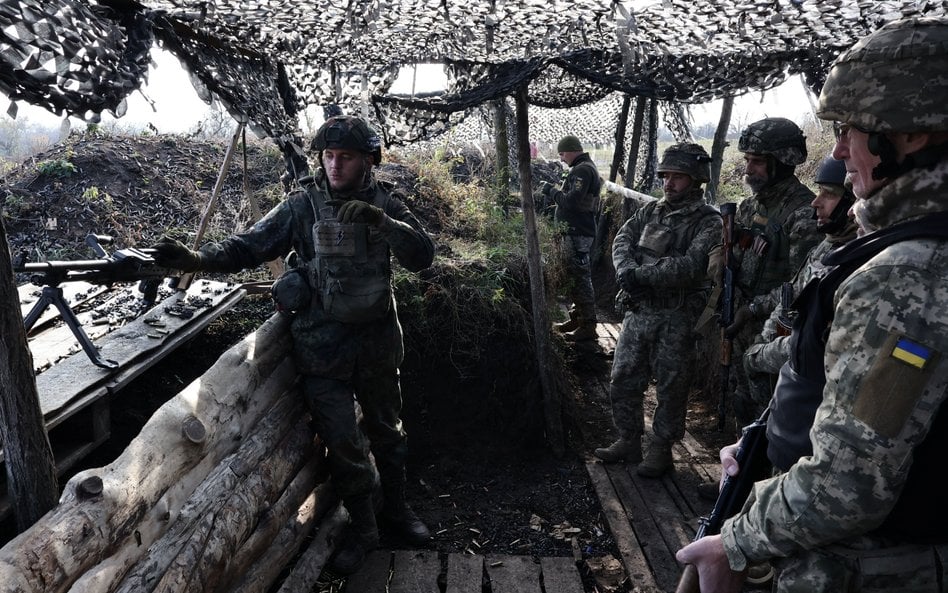 Ukraińscy żołnierze na froncie w rejonie Zaporoża