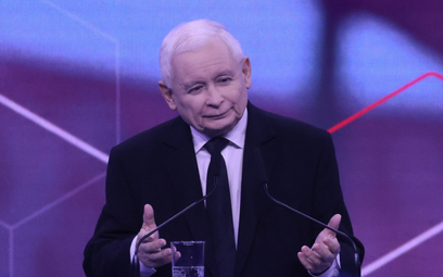 Prezes PiS Jarosław Kaczyński w czasie konwencji „Programowy ul”