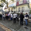 Październik 2019 r., kolejka do głosowania w komisji wyborczej w ambasadzie RP w Berlinie