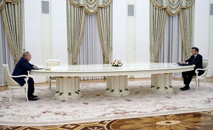 Spotkanie Macron - Putin