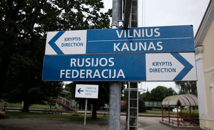 Stacja kolejowa w litewskim mieście Kybarty przy granicy z obwodem kaliningradzkim