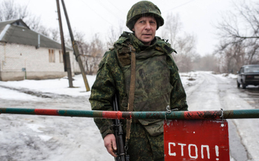Członek milicji separatystów z Donbasu