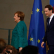 Kanclerze. Angela Merkel i Sebastian Kurz, wczoraj w Berlinie