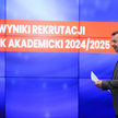 Minister nauki Dariusz Wieczorek podczas konferencji prasowej nt. wyników rekrutacji na studia na ro