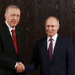 Prezydenci Turcji i Rosji podczas szczytu SCO-HSC w Samarkandzie
