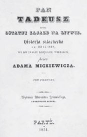 Rekordowo sprzedano pierwodruk „Pana Tadeusza”.