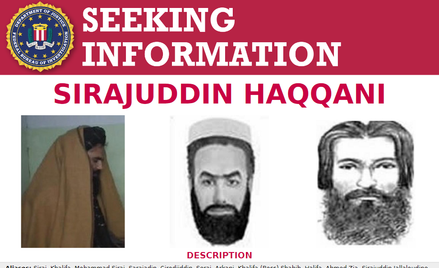 List gończy FBI za Sirajuddinem Haqqanim