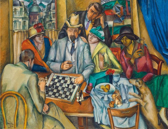 W kolekcji wyróżnia się obraz Henryka Haydena z 1913 roku pt. „Szachiści”.