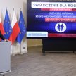Minister spraw wewnętrznych i administracji Mariusz Kamiński podczas konferencji prasowej w siedzibi